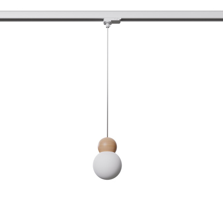 Pendelleuchte PEKKA weiß/Naturholz G9 3000K 4,5W 450lm