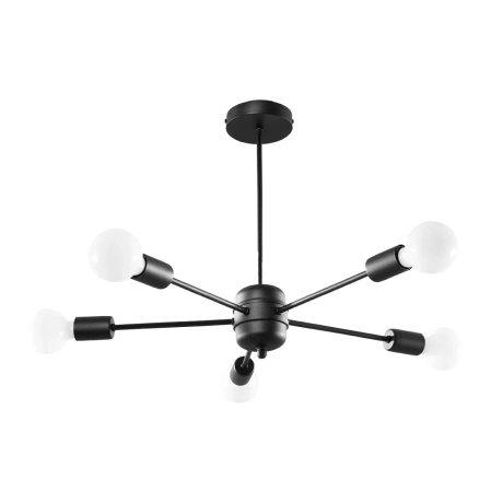 Kronleuchter LANGO 5 schwarz