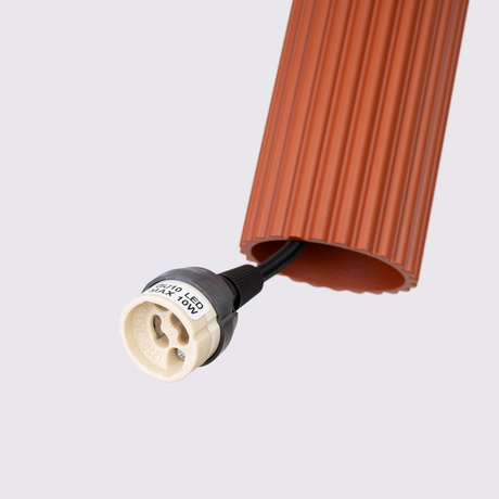 Pendelleuchte KARBON 3L roter Ocker