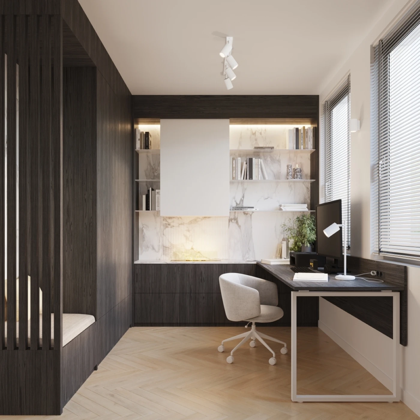 Wandleuchte KARBON 10 weiß