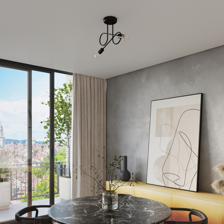 Kronleuchter LOOP 2 Schwarz