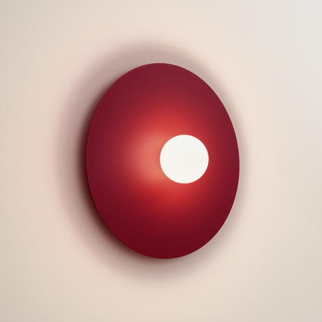 Wandleuchte AKE 50 burgunderrot