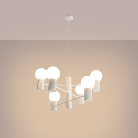 Kronleuchter HALO 6 weiß