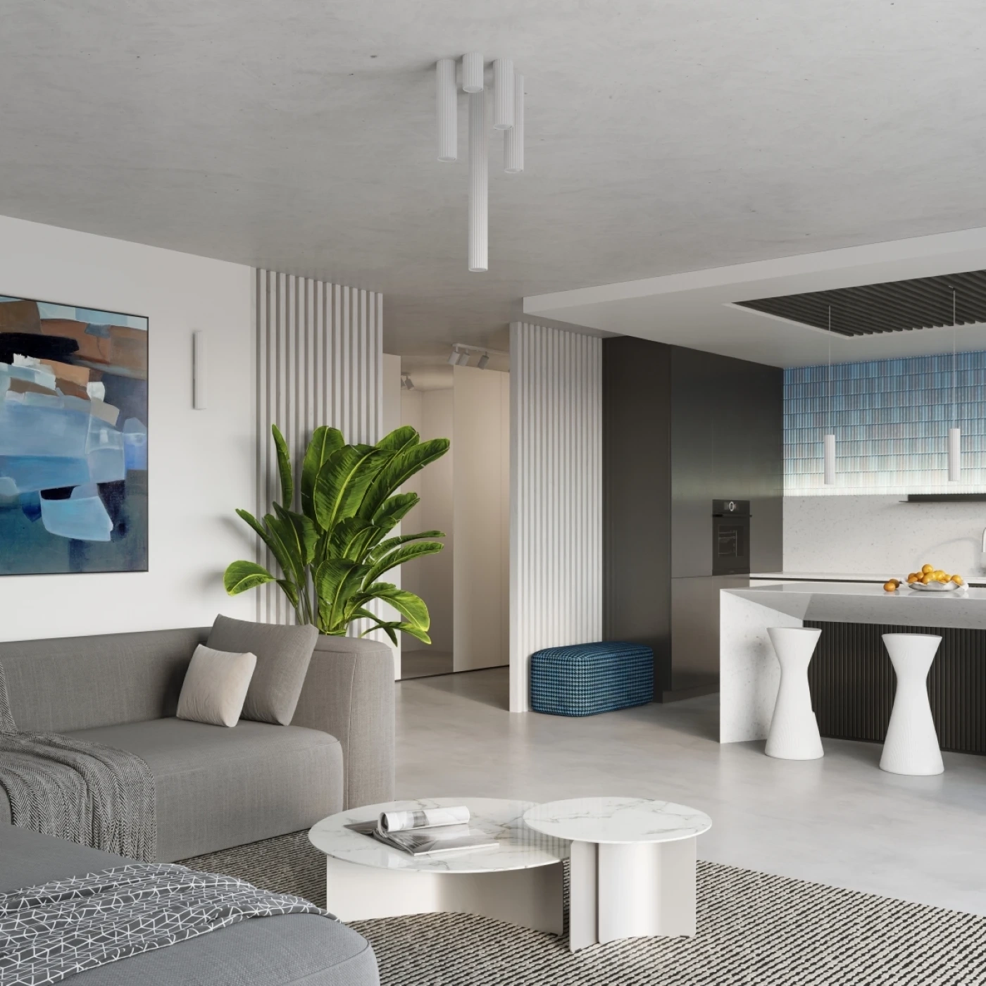 Plafond KARBON 20 weiß