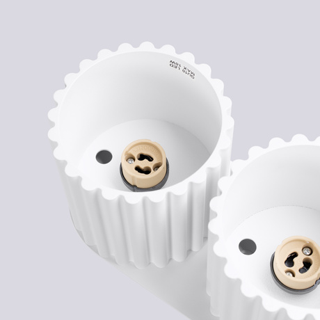 Plafond AURA 2 weiß GU10