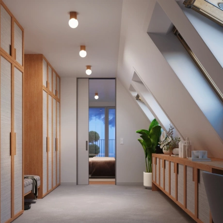 Plafond SOLIS Naturholz