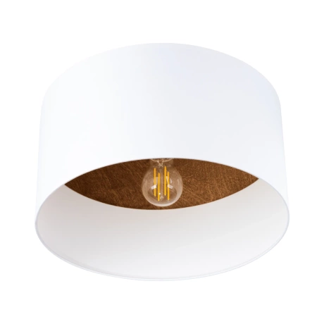 Plafond TELESTO Weiß/Dunkelbraun