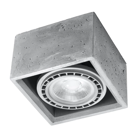 Deckenleuchte QUATRO 1 Beton