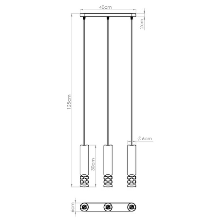 Pendelleuchte LIRO 3L weiß