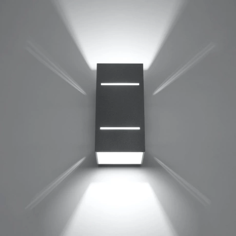 Wandleuchte BLOCCO grau