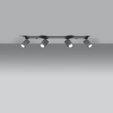 Deckenleuchte MERIDA 4L grau