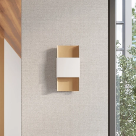 Wandlampe DURLIN Gold/Weiß