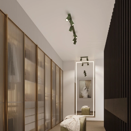 Plafond KARBON 10 olivgrün