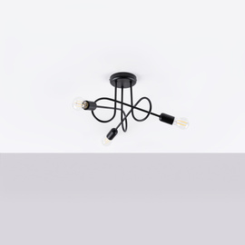 Kronleuchter LOOP 3 schwarz