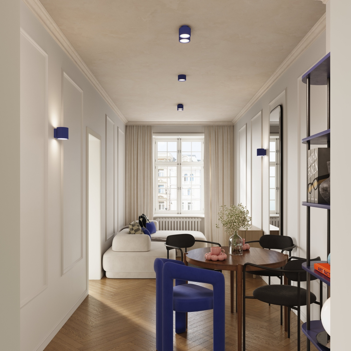 Plafond AURA 1 ultramarin Gx53