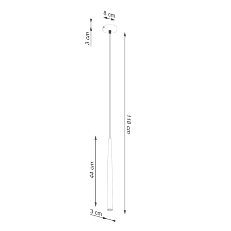 Pendelleuchte BLISS 1 Schwarz