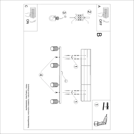 Plafond KARBON 4L roter Ocker