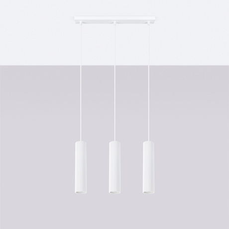 Pendelleuchte KARBON 3L weiß