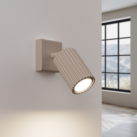 Wandleuchte KARBON 20 taupe