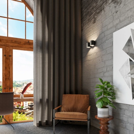 Wandleuchte ORBIS 2 schwarz