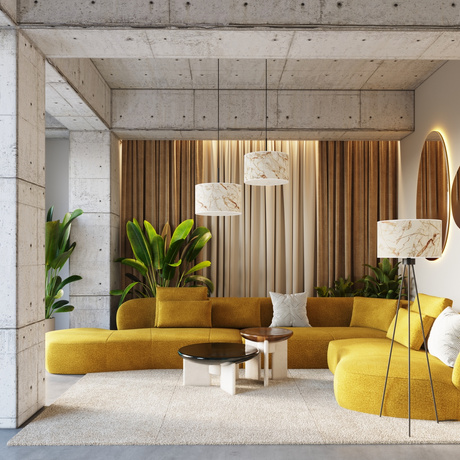 Stehleuchte NEVIA marmor