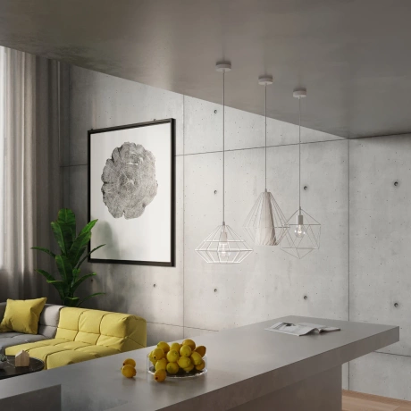 Hängeleuchte DEMI weiß