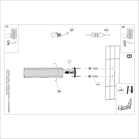 Plafond KARBON 30 weiß