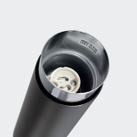 Plafond NERO 22,5 Schwarz/Chrom