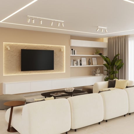 Plafond RING 3P beige