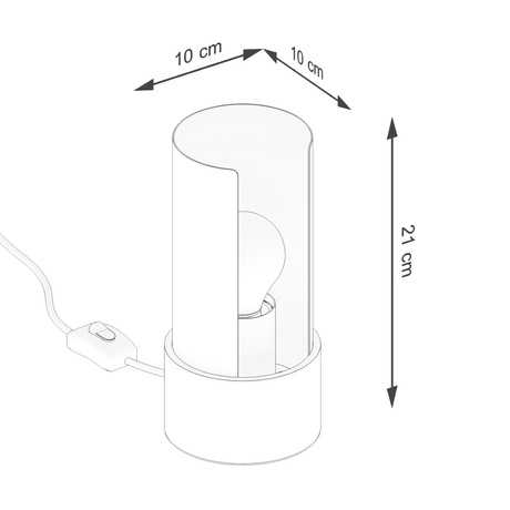 Tischlampe FLASH weiß