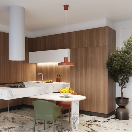 Pendelleuchte BILO roter Ocker