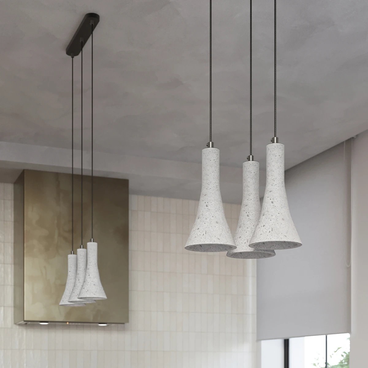 Pendelleuchten REA 3L beton