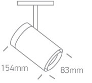 TINO schwarze LED 3000K 30W 2400lm