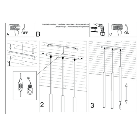 Pendelleuchte PASTELO 3 olivgrün