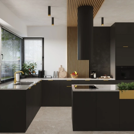 Plafond NERO 22,5 Schwarz/Golden