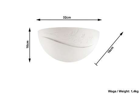 BELLA Keramik-Wandleuchte