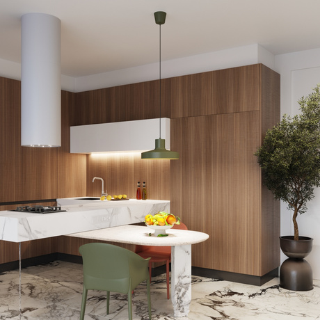 Pendelleuchte BILO olivgrün