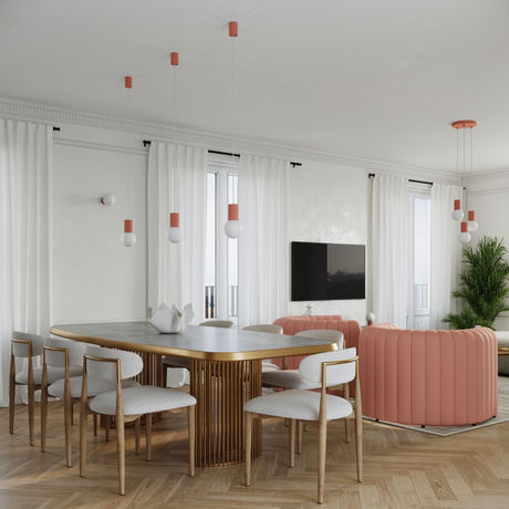 Pendelleuchte HALO 1 apricot