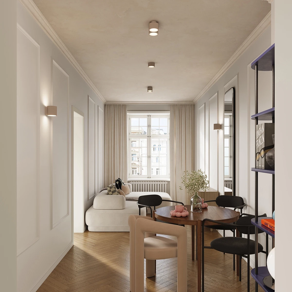Plafond AURA 1 taupe Gx53