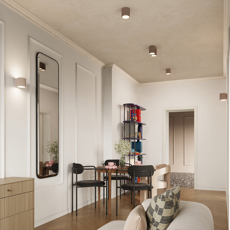 Wandleuchte AURA taupe G9