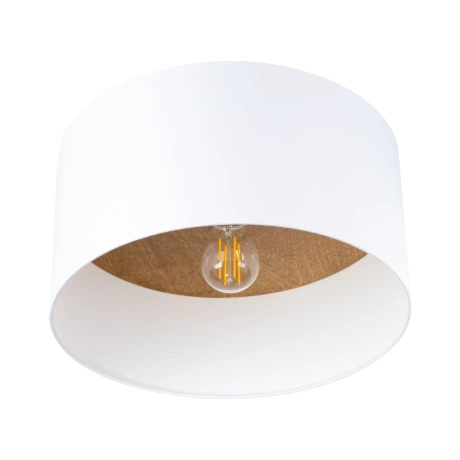 Plafond TELESTO Weiß/Hellbraun