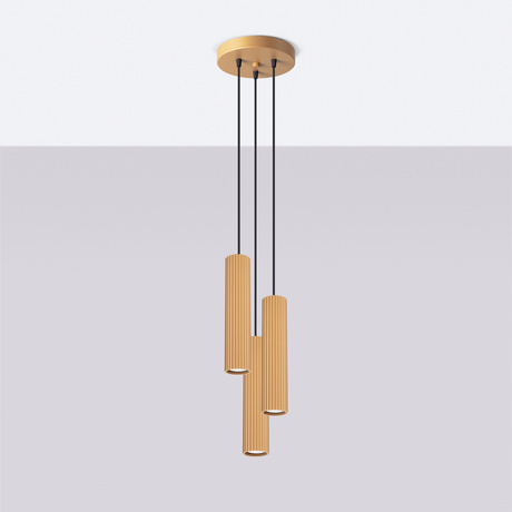 Pendelleuchte KARBON 3P golden