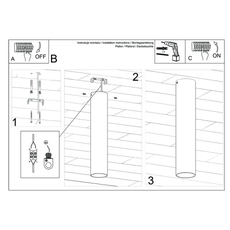 Deckenleuchted LAGOS 30 glanzgold