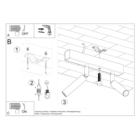 Deckenleuchte EYETECH 2 weiß