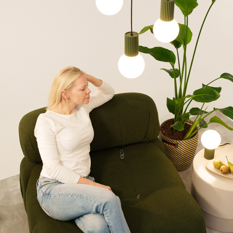 Plafond HALO olivgrün IP44