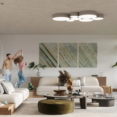 Hängeleuchte ARENA 45 grau