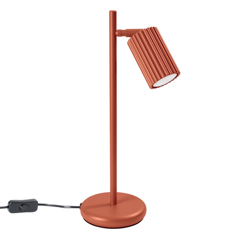 Tischlampe KARBON roter Ocker