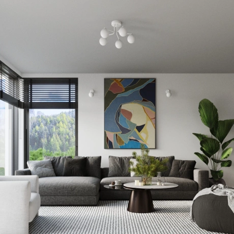 Kronleuchter ASTRAL 5 weiß