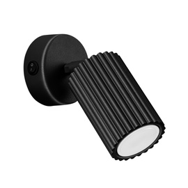 Wandleuchte KARBON schwarze mit Schalter