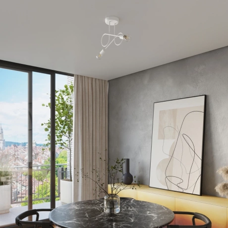 Kronleuchter LOOP 2 Weiß